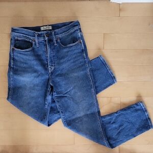 Madewell Straight Leg Jeans in Classic Blue Denim
